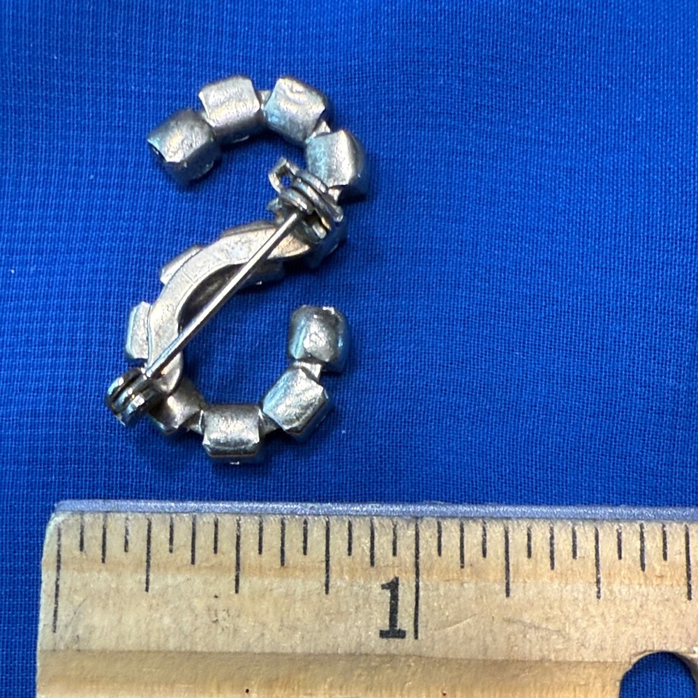 Letter “S” Initial Brooch - image 2
